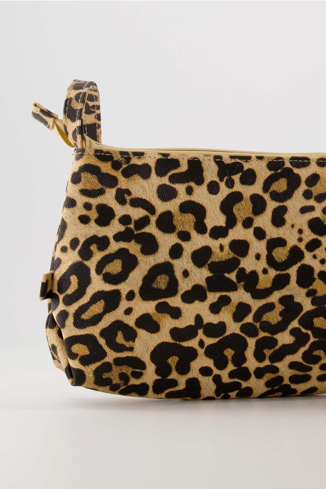 SUEDINE SCHOUDERTAS PANTERPRINT 0204 047 7197 SAHARA/ZWART